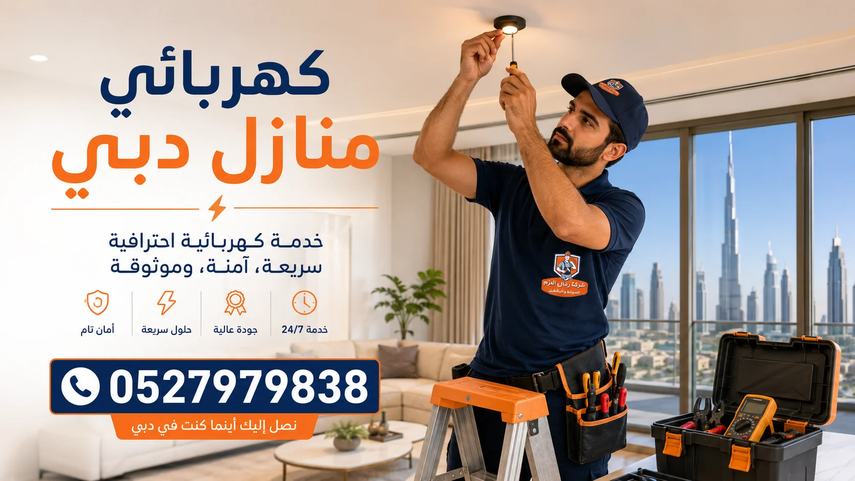 كهربائي منازل دبي