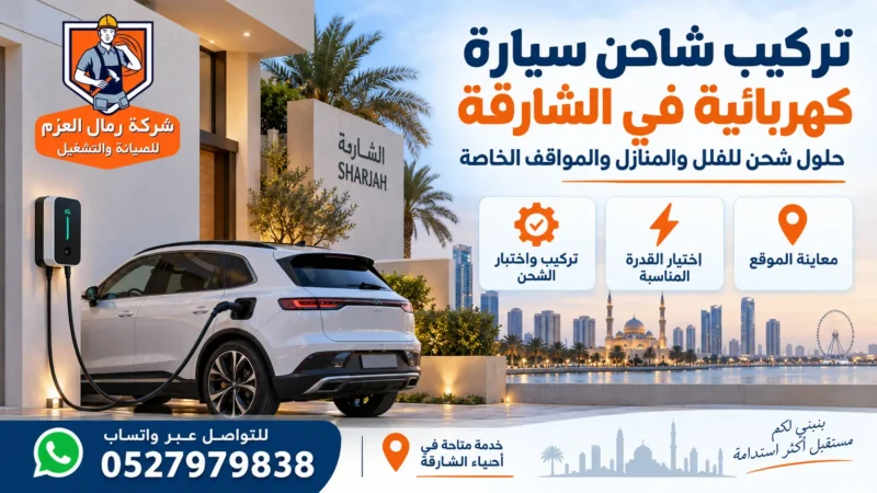 تركيب شاحن سيارة كهربائية في الشارقة تركيب شاحن سيارة كهربائية في الشارقة